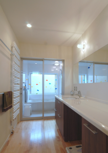 タオルウォーマー　施工例１　横浜　リフォーム